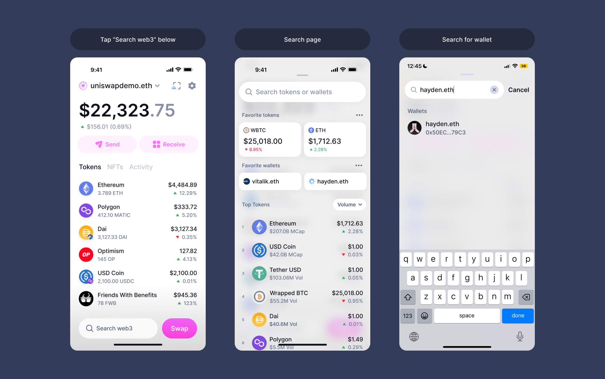 How to follow a wallet in the Uniswap Wallet Uniswap Labs