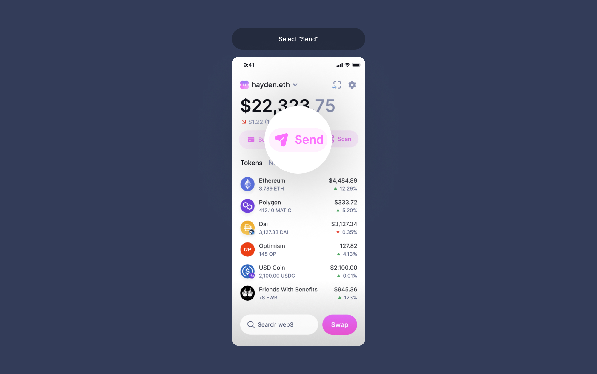 How to send a token using the Uniswap Wallet – Uniswap Labs