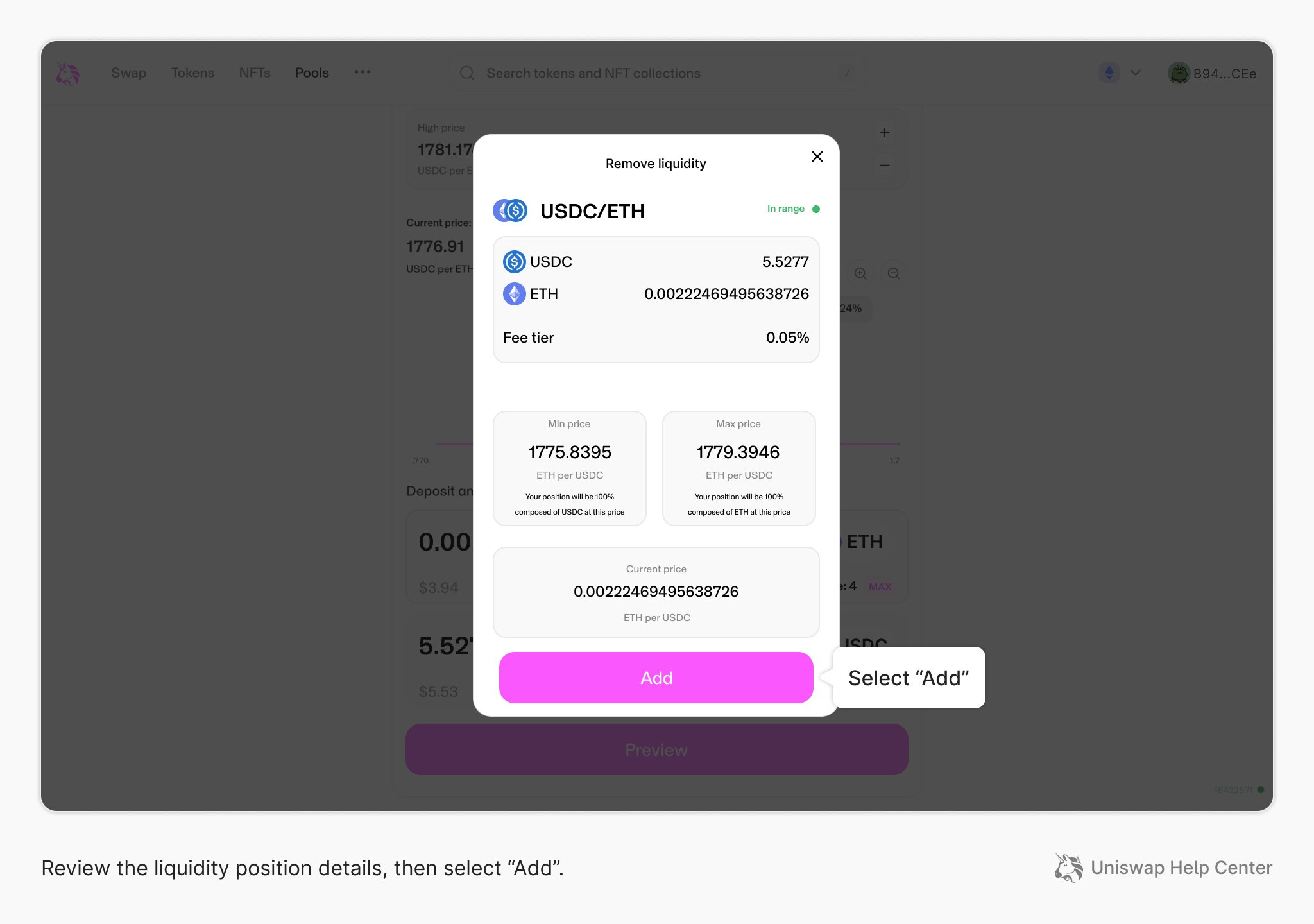How to add liquidity to Uniswap v3 Uniswap Labs