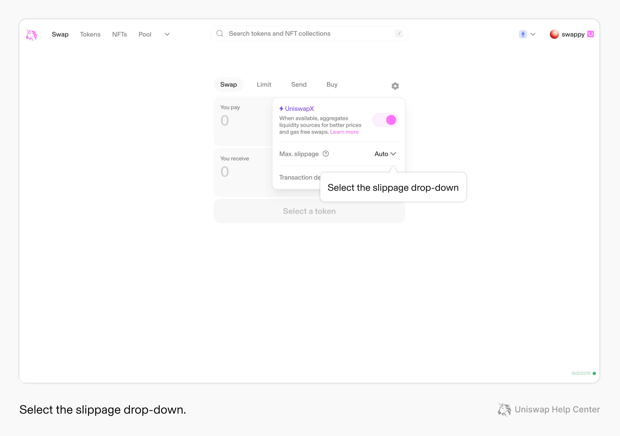 How to change slippage on the Uniswap Web app – Uniswap Labs