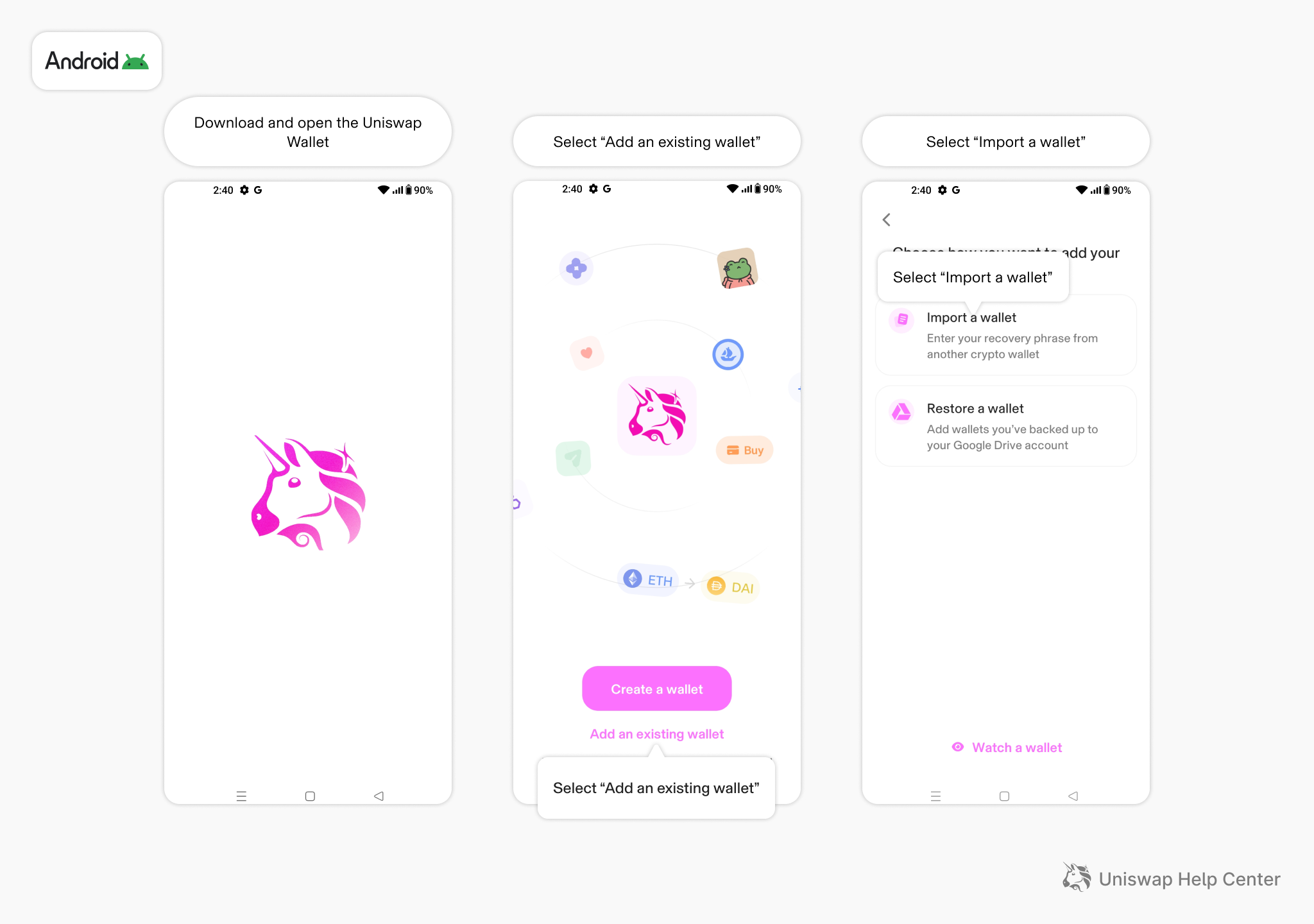 如何将恢复短语导入Uniswap – Uniswap Labs